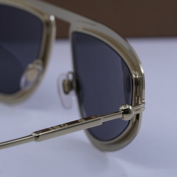 Burberry BE3150 110987 Geometric Sunglasses - Gold/Grey - Picture 8 of 9